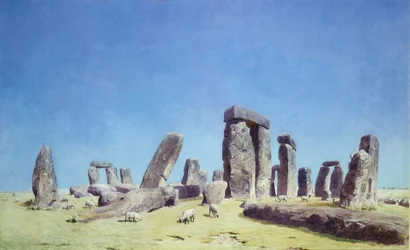 Pecore a Stonehenge